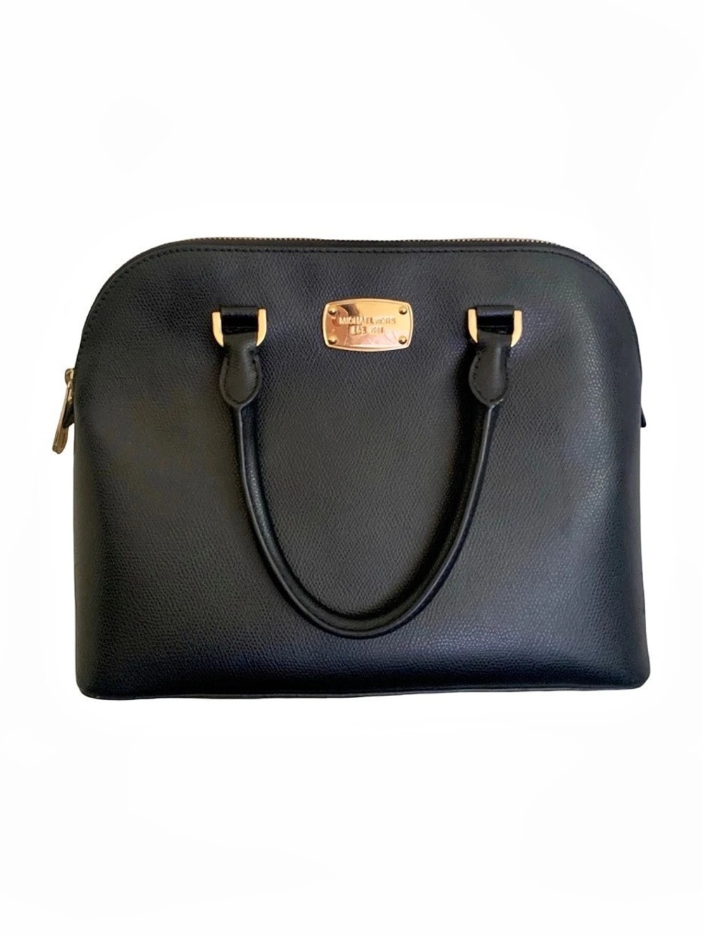 Michael Kors Emmy medium55Large Saffiano Leather Dome Satchel Black